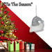 Christmas Glitter Santa Hat Hanging Decoration 11cm x 10cm Silver X 1