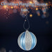 Christmas Hanging Ball Decoration 12cm x 10cm Silver X 1