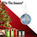 Christmas Hanging Ball Decoration 12cm x 10cm Silver X 1