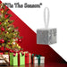 Christmas Gift Box Hanging Decoration 6cm x 6cm Silver X 1