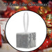Christmas Gift Box Hanging Decoration 6cm x 6cm Silver X 1