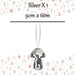 Christmas Velvet Mushroom Hanging Decoration 9cm x 6cm Silver X 1