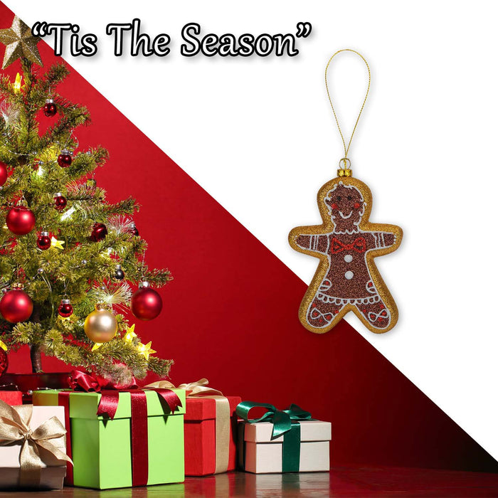 Christmas Gingerbread Man Hanging Decoration 16cm x 11cm Brown X 1