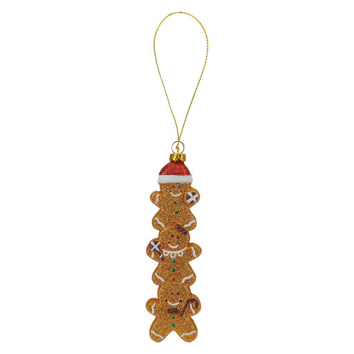 Christmas Gingerbread Man Stack Decoration 18cm x 5cm Brown X 1