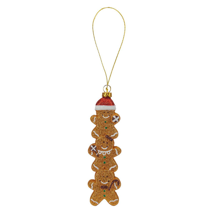 Christmas Gingerbread Man Stack Decoration 18cm x 5cm Brown X 1