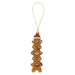 Christmas Gingerbread Man Stack Decoration 18cm x 5cm Brown X 1