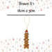 Christmas Gingerbread Man Stack Decoration 18cm x 5cm Brown X 1