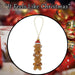 Christmas Gingerbread Man Stack Decoration 18cm x 5cm Brown X 1