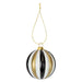 Christmas Hanging Ball Decoration 9cm x 8cm Gold X 1