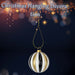Christmas Hanging Ball Decoration 9cm x 8cm Gold X 1