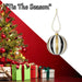 Christmas Hanging Ball Decoration 11cm x 10cm Gold X 1