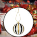 Christmas Hanging Ball Decoration 11cm x 10cm Gold X 1