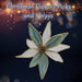 Christmas Poinsettia Clip Decoration 14cm x 4cm Green X 1