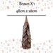 Christmas Wood Cone Decoration 48cm x 20cm Brown X 1