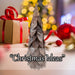 Christmas Wood Cone Decoration 48cm x 20cm Brown X 1