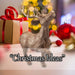 Christmas Standing Deer Decoration 53cm x 16cm Gold X 1