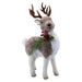 Christmas Standing Deer Decoration 47cm x 13cm Grey X 1