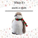 Christmas Penguin Decoration 20cm x 23cm White X 1