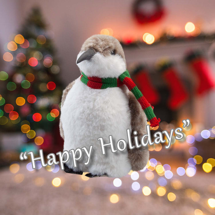 Christmas Penguin Decoration 20cm x 23cm White X 1