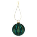 Christmas Hanging Ball Decoration 10cm x 9cm Green X 1