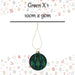 Christmas Hanging Ball Decoration 10cm x 9cm Green X 1