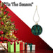 Christmas Hanging Ball Decoration 10cm x 9cm Green X 1