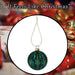 Christmas Hanging Ball Decoration 10cm x 9cm Green X 1