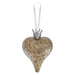 Christmas Hanging Heart Decoration 13cm x 10cm White X 1