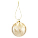 Christmas Hanging Glass Bauble Decoration 13cm x 11cm Gold X 1