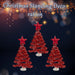 Christmas Tree Glass Decoration 15cm x 29cm Red X 1