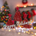 Christmas Tree Glass Decoration 15cm x 29cm Red X 1