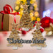 Christmas Tree Glass Decoration 15cm x 29cm Gold X 1