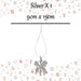 Christmas Hanging Snowflake Decoration 9cm x 15cm Silver X 1
