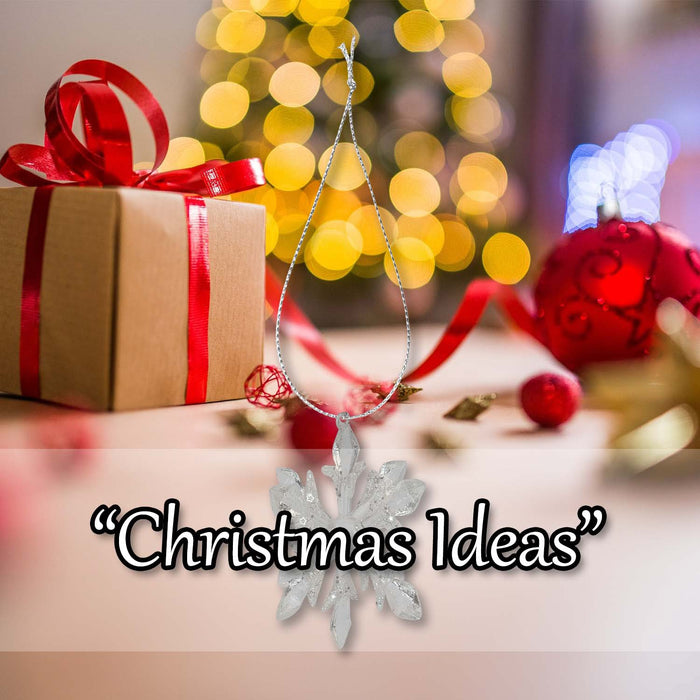 Christmas Hanging Snowflake Decoration 9cm x 15cm Silver X 1