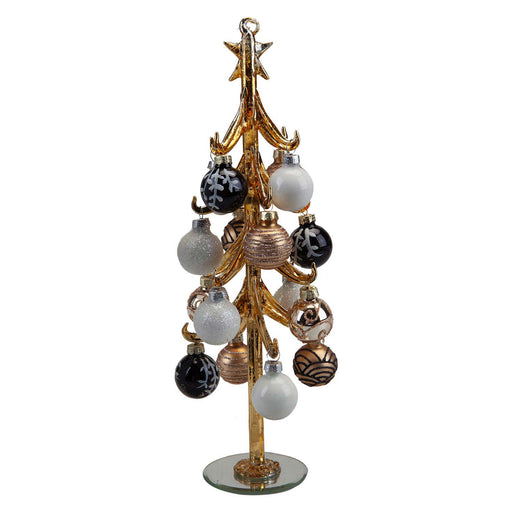 Christmas Glass Bauble Tree Decoration 36cm x 12cm Gold X 1