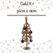 Christmas Glass Bauble Tree Decoration 36cm x 12cm Gold X 1