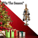 Christmas Glass Bauble Tree Decoration 36cm x 12cm Gold X 1