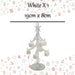 Christmas Decoration 19cm x 8cm White X 1