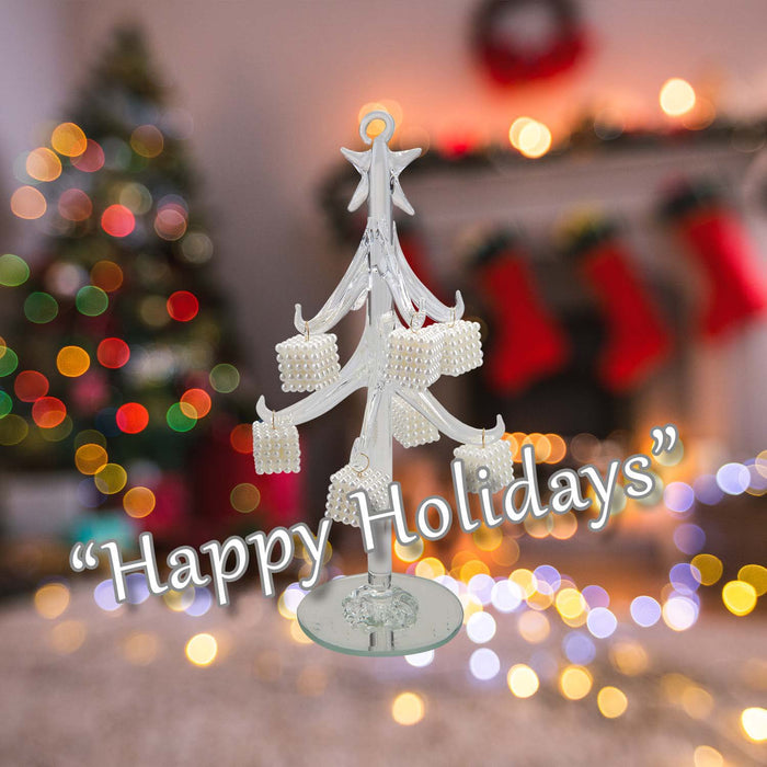 Christmas Decoration 19cm x 8cm White X 1