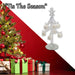 Christmas Decoration 19cm x 8cm White X 1