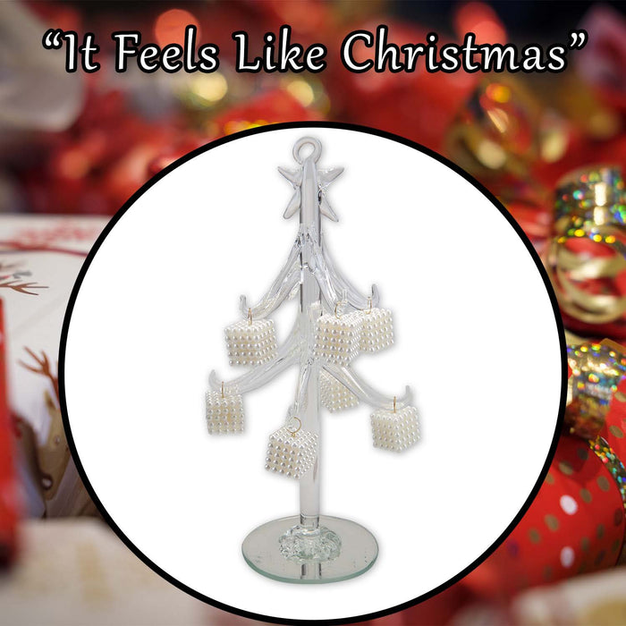 Christmas Decoration 19cm x 8cm White X 1