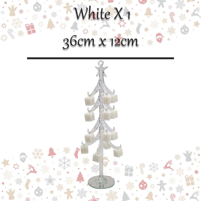 Christmas Decoration 36cm x 12cm White X 1