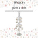 Christmas Decoration 36cm x 12cm White X 1