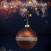 Christmas Hanging Glass Bauble Decoration 10cm x 8cm Copper X 1