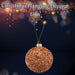 Christmas Hanging Glass Bauble Decoration 10cm x 9cm Copper X 1