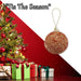 Christmas Hanging Glass Bauble Decoration 10cm x 9cm Copper X 1