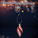 Christmas Hanging Glass Candy Cane Decoration 14cm x 7cm Red X 1