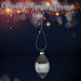 Christmas Hanging Glass Bauble Decoration 15cm x 9cm Silver X 1