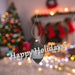 Christmas Hanging Glass Bauble Decoration 15cm x 9cm Silver X 1