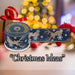 Christmas Ribbon Garland 7cm x 10cm Blue X 1